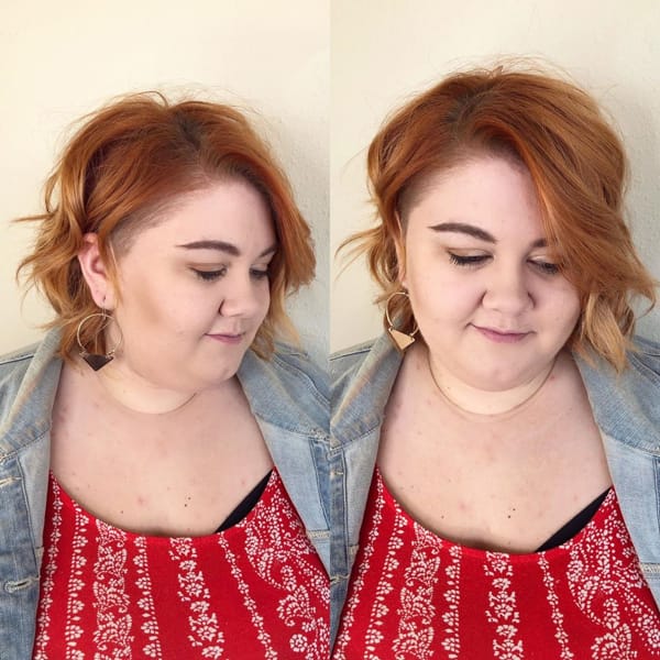 Beautiful Wavy Bob for a Round Face