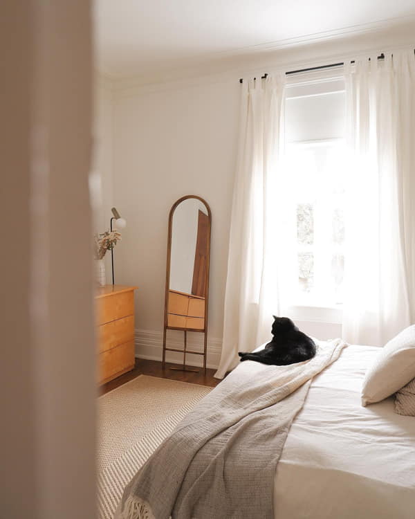 Simple But Stylish Vanity Mirror Slim Bedroom Mirror