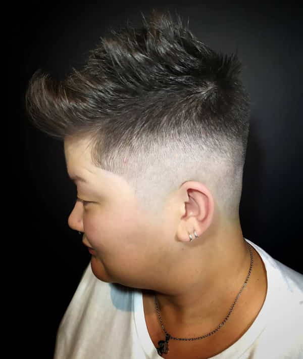 Short Spiky Cut with Fade